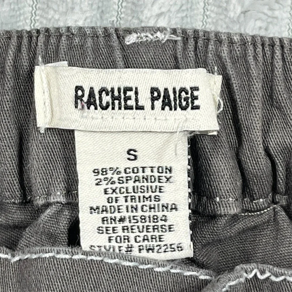 Rachel Paige Wide Leg Cargo Pants Women's S Elastic Waist‎ Baggy Skater Gray